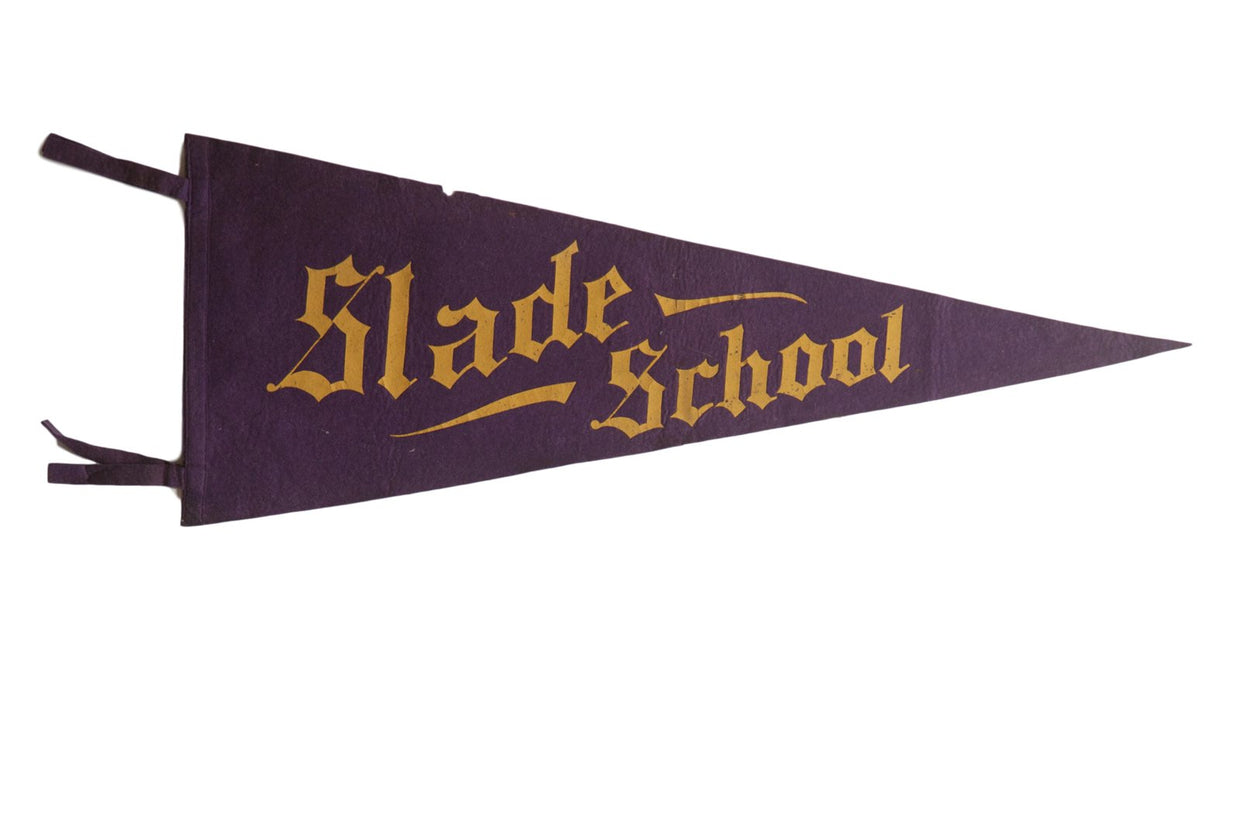 Slade School Felt Flag