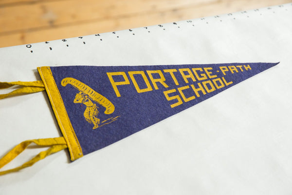 Portage Path School Felt Flag