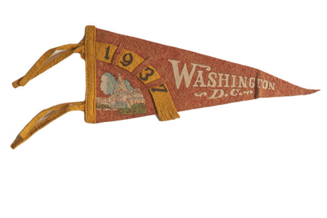 Washington D.C. 1937 Felt Flag