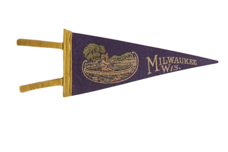 Milwaukee Wis. Felt Flag