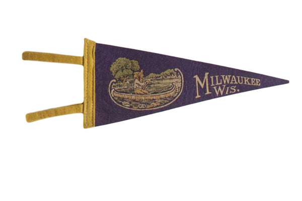 Milwaukee Wis. Felt Flag
