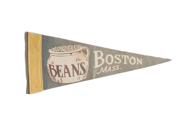 BEANS Boston Mass. Felt Flag