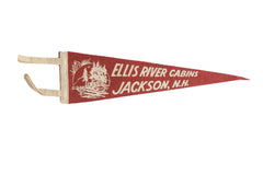 Ellis River Cabins Jackson, N.H. Felt Flag
