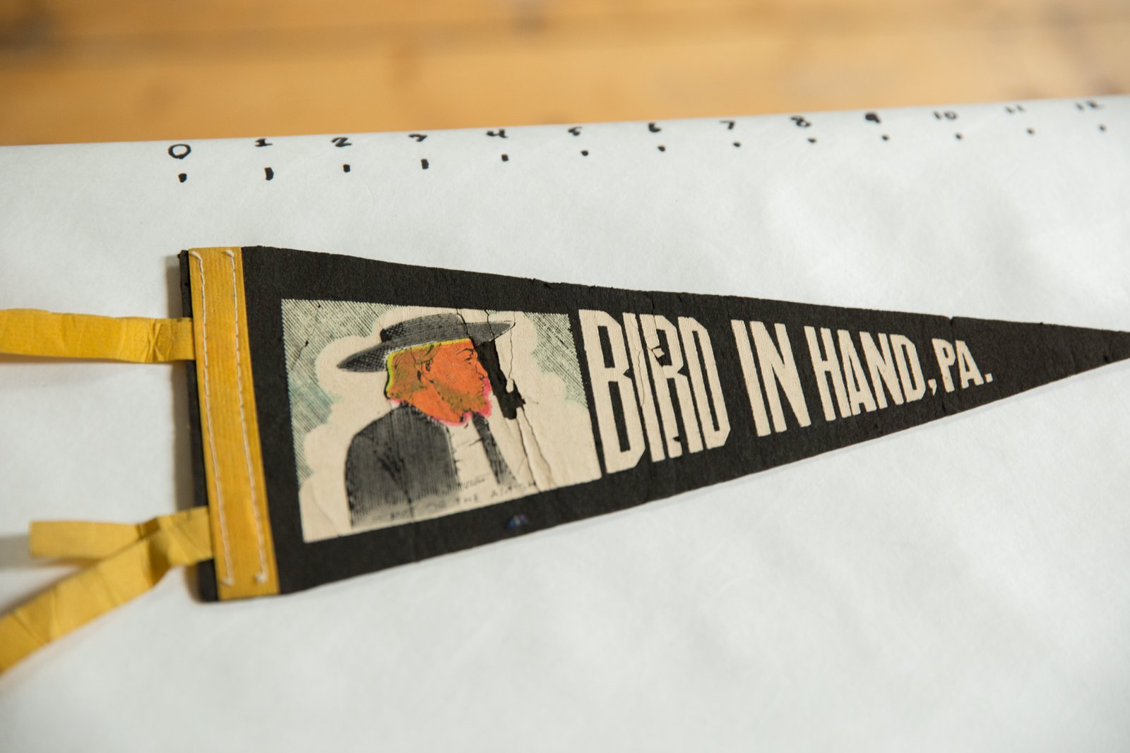 Bird In Hand, PA. Felt Flag