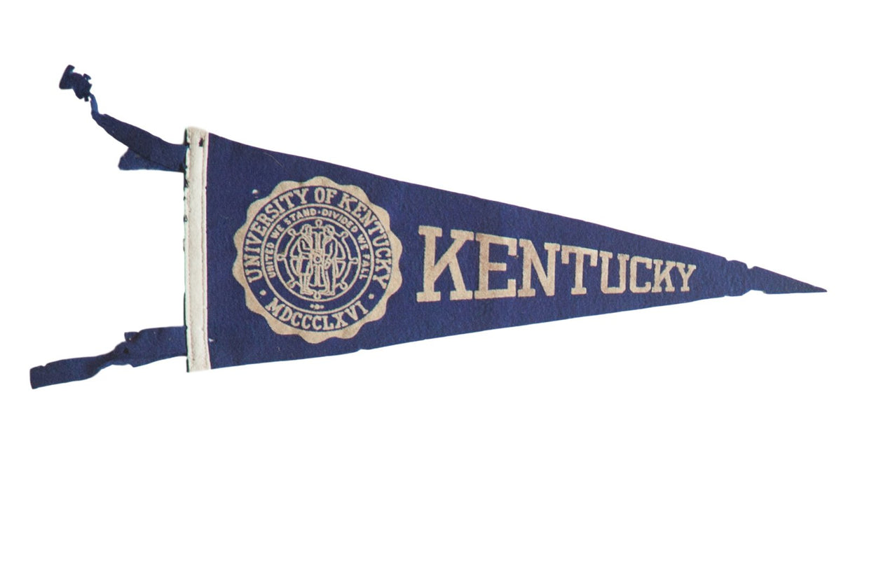 Kentucky (University of Kentucky MDCCCLXVI) Felt Flag