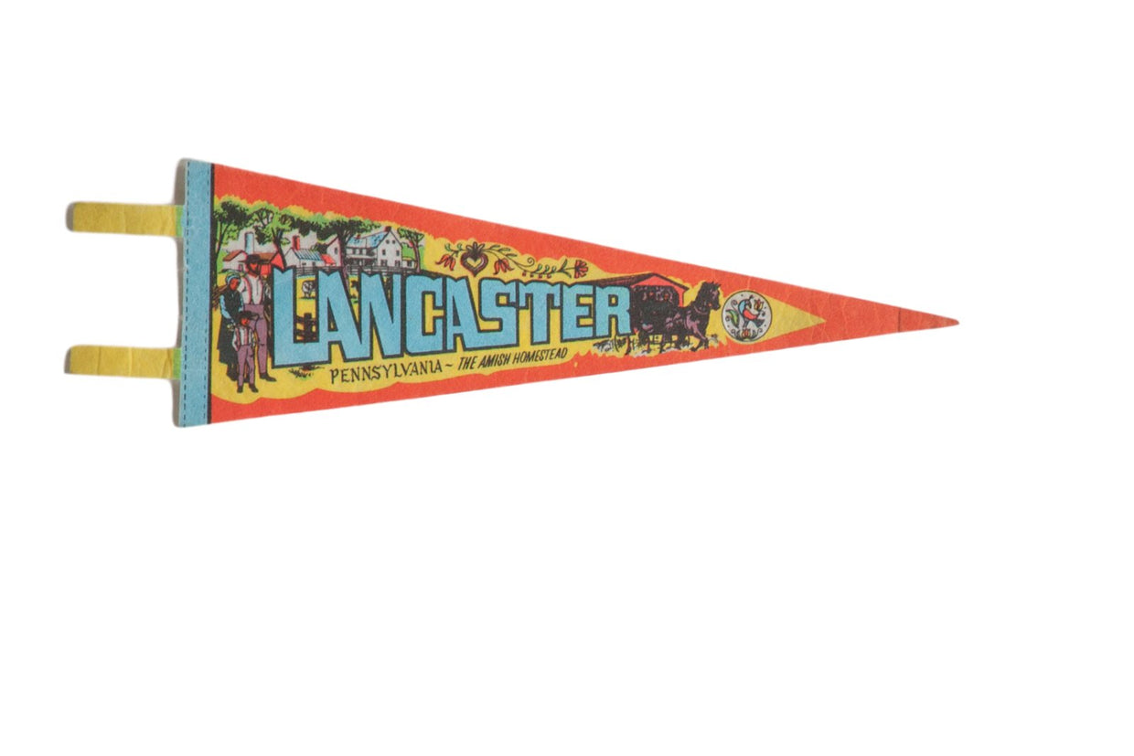 Lancaster Pennsylvania - the Amish Homestead Felt Flag