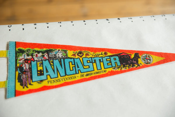 Lancaster Pennsylvania - the Amish Homestead Felt Flag