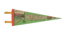 Hershey Farm Rt. 896 - Lancaster County, Penn. (See Barney the Buffalo) Felt Flag