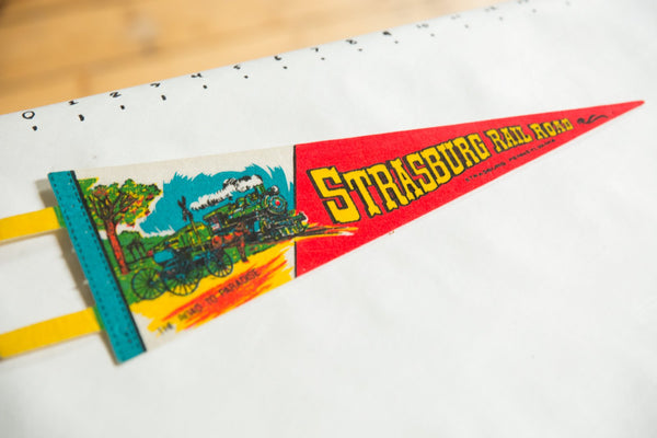 Strasburg Rail Road Strasburg Pennsylvania (The Road to Paradise) Felt Flag