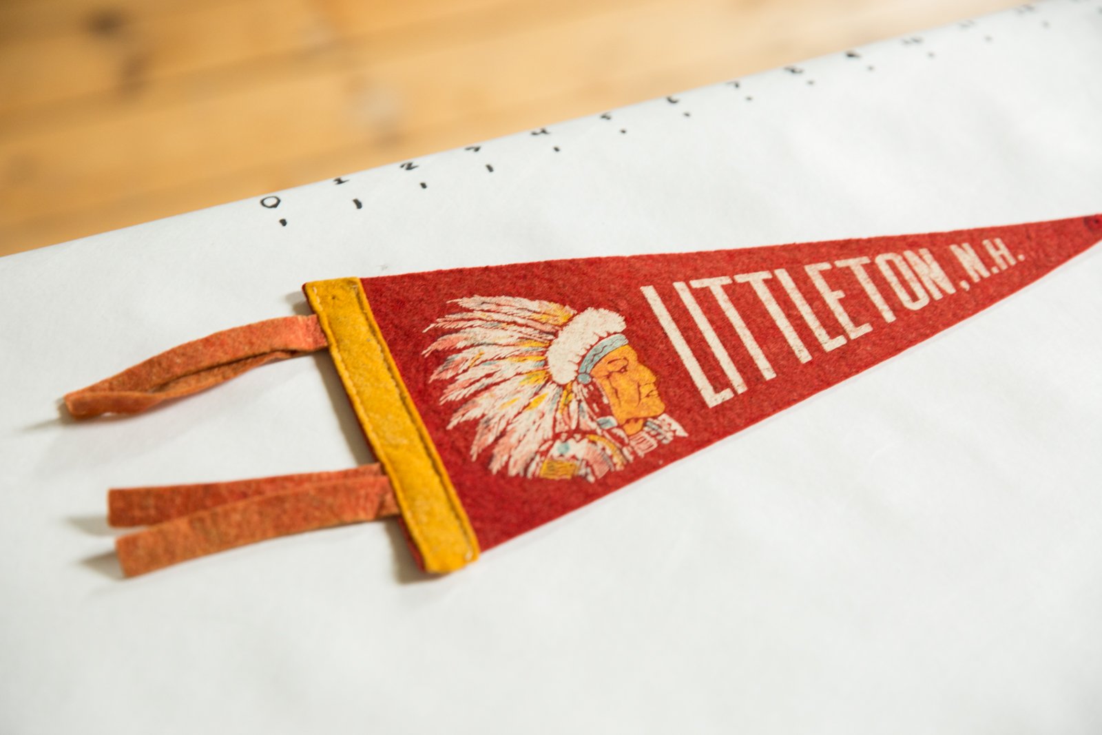 Littleton, N.H. Felt Flag