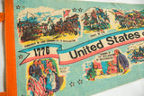 Blue felt pennant detail: 
