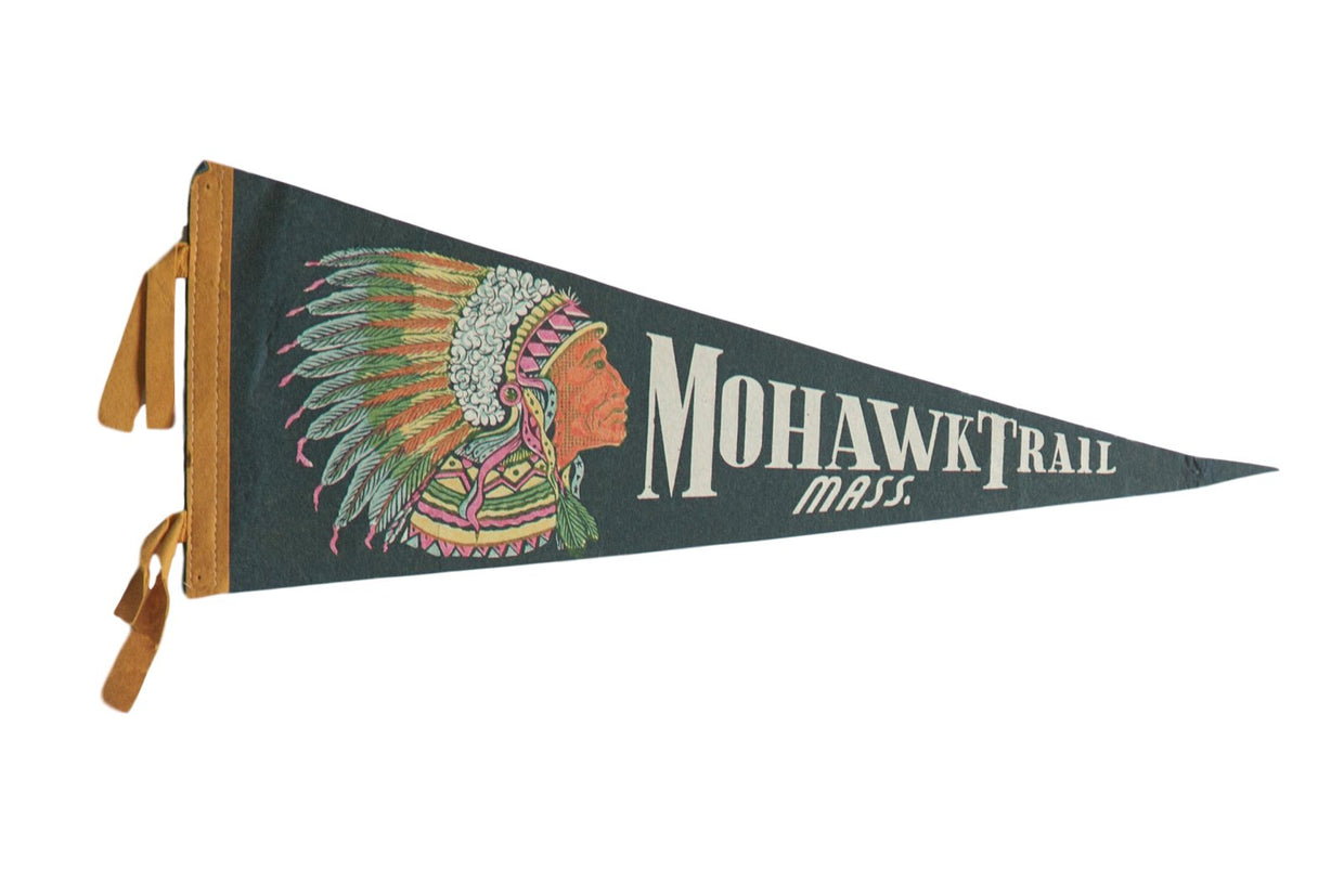 Mounthawk Trail Mass. Felt Flag