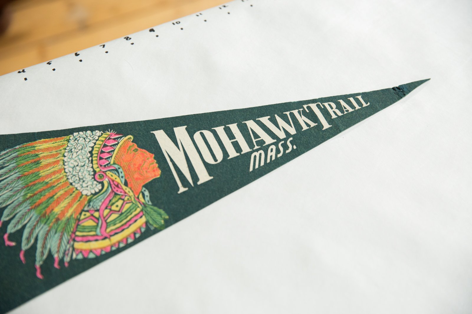 Mounthawk Trail Mass. Felt Flag