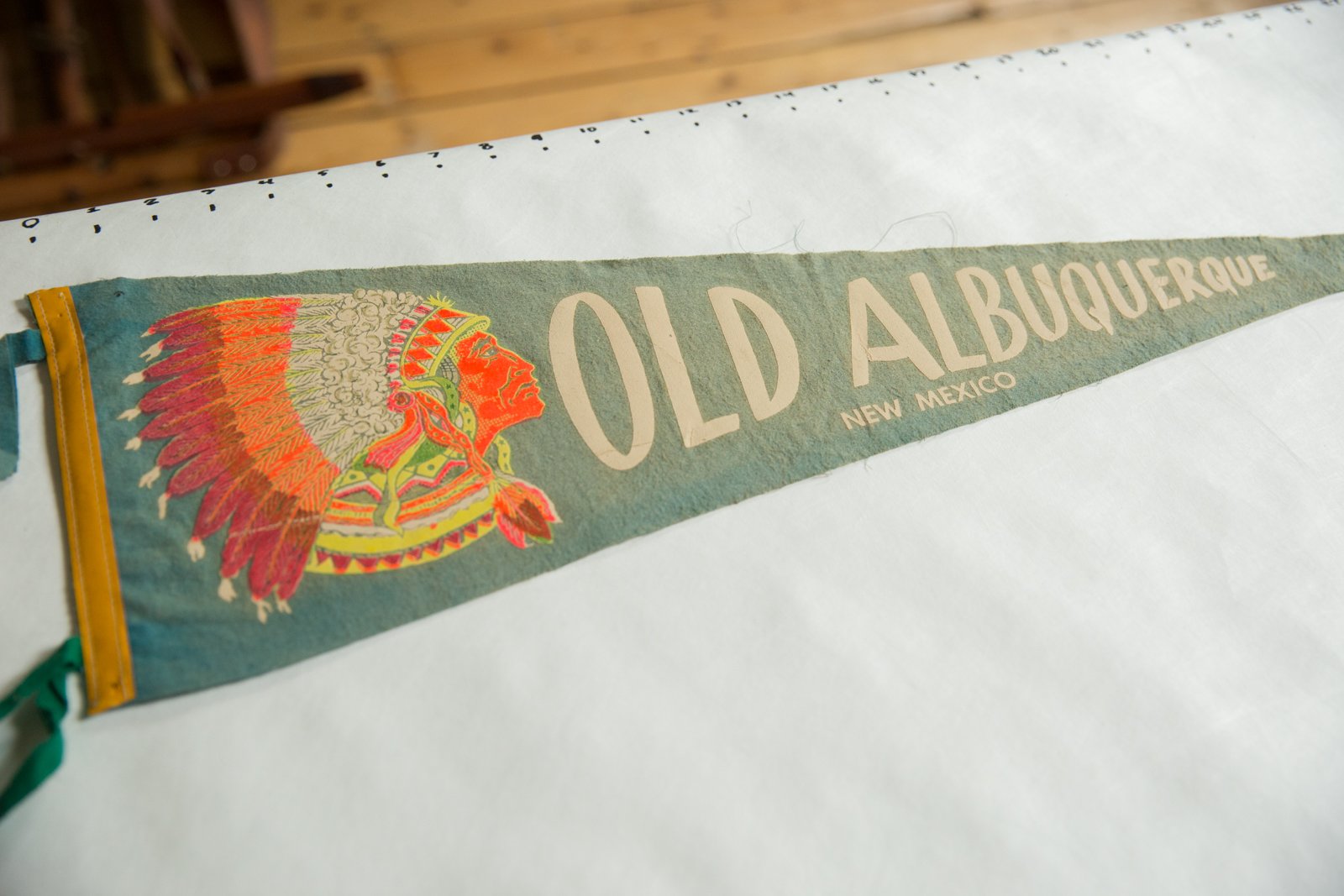 Old Albuquerque New Mexico Felt Flag