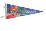 Vintage 1970s Disney MGM Studios felt pennant with Mickey, Minnie, Goofy, Club Daisy, 12x28.
