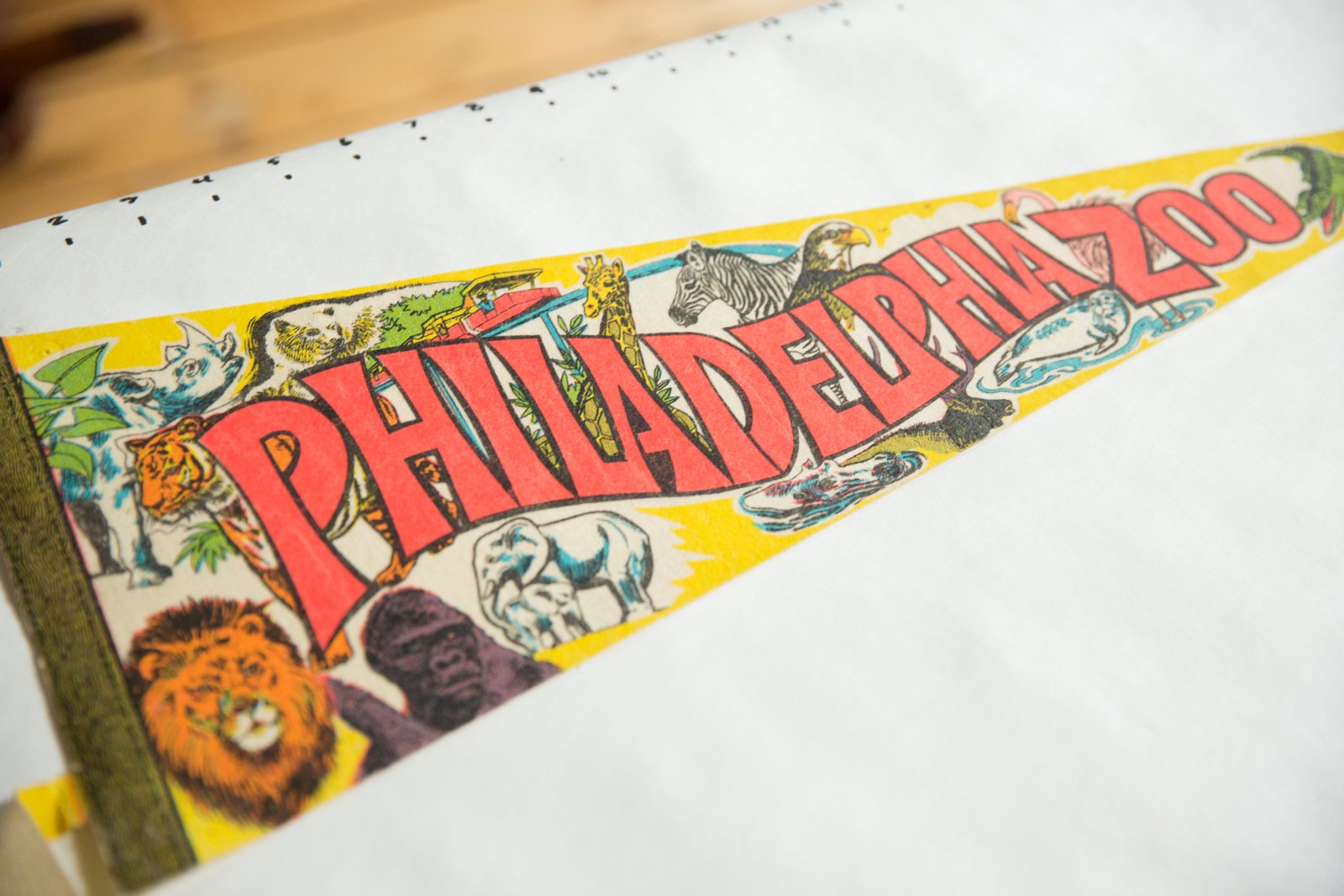 Philadelphia Zoo Felt Flag