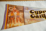 Vintage Cypress Gardens felt pennant right side with 'Cypr Gard' text and water skiers.
