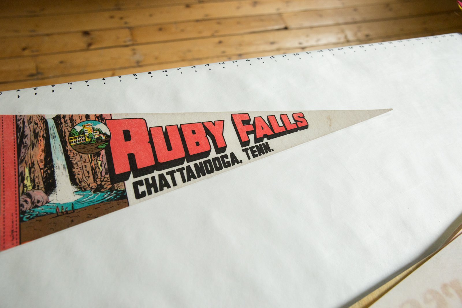Ruby Falls Chattanooga, Tenn. Felt Flag