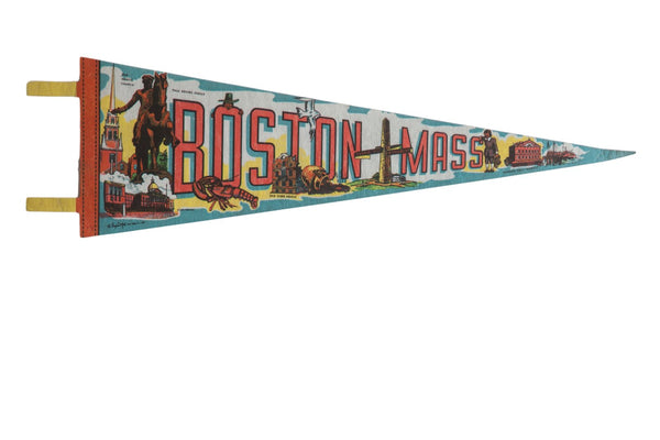 Boston Mass (Bunker Hill Monument) Felt Flag