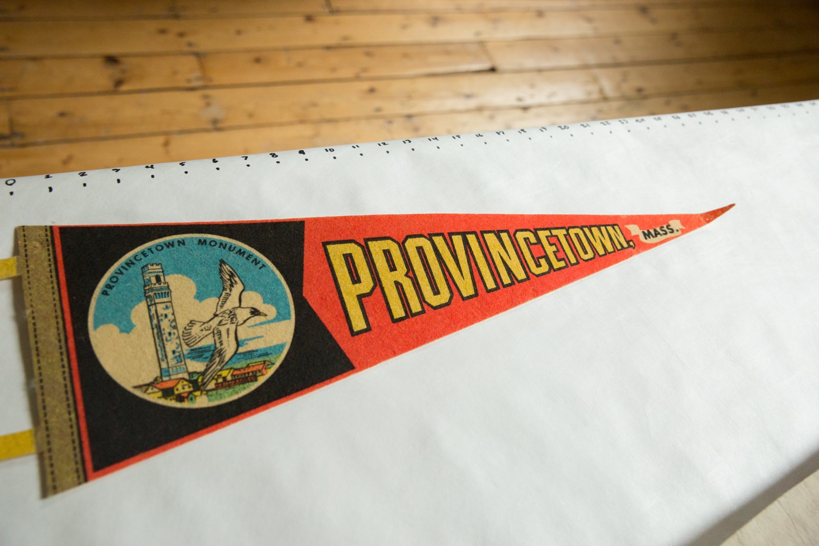 Provincetown, Mass. (Province Monument) Felt Flag