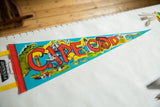 Vintage Cape Cod felt pennant featuring red 