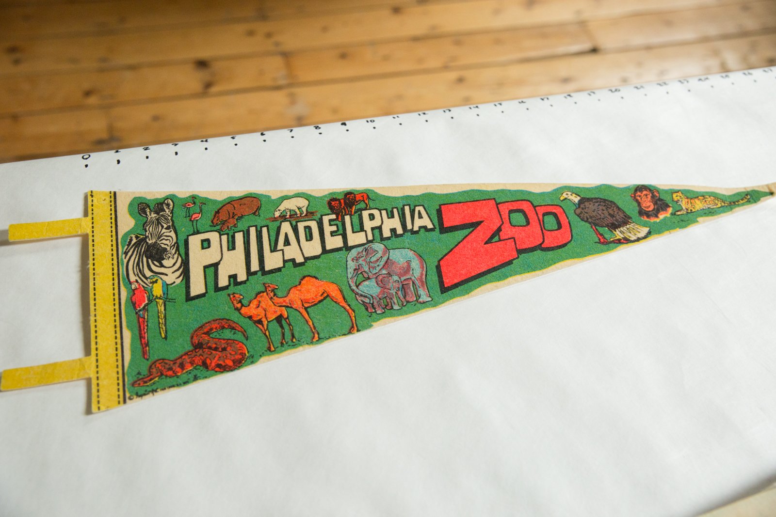 Philadelphia Zoo Felt Flag