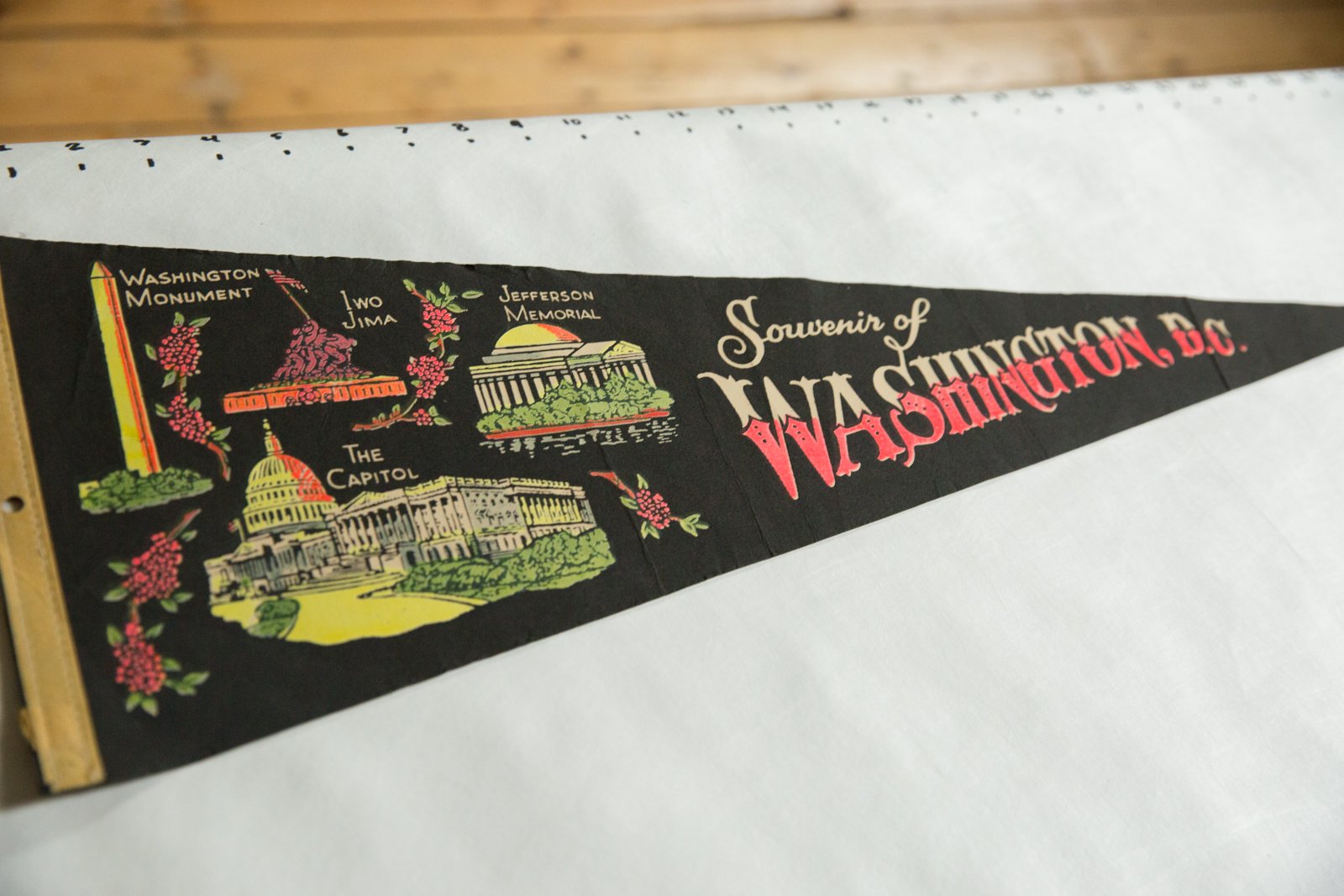 Souvenir of Washington, D.C. Felt Flag
