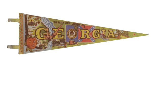 "The Peach State" Georgia Felt Flag