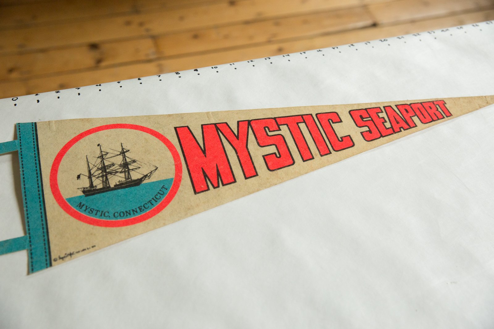 Mystic Seaport (Mystic Connecticut) Felt Flag