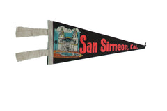 San Simeon, Cal. Fabulous Hearst Castle Felt Flag