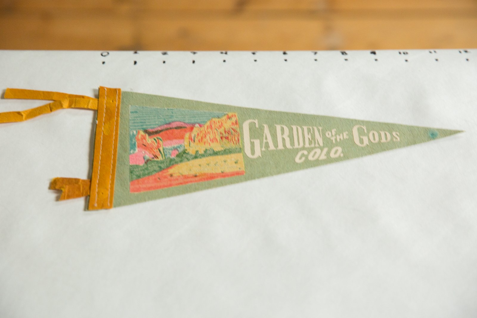 Garden of the Gods Colo. Felt Flag