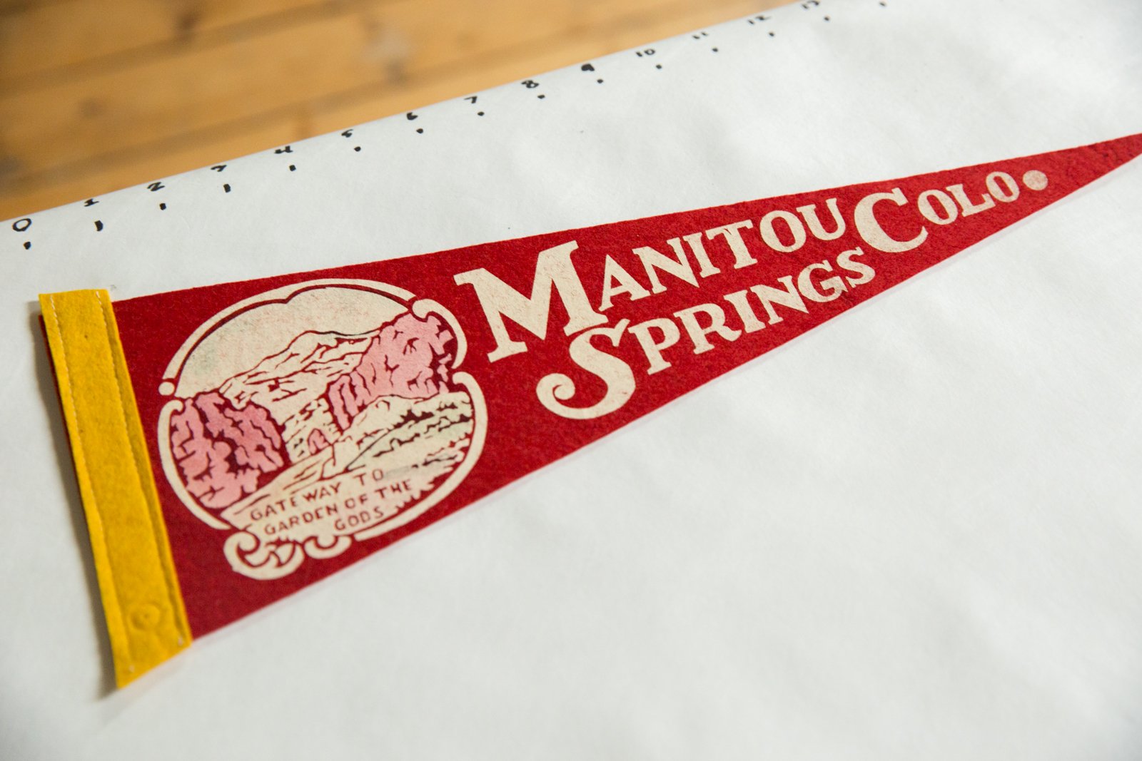 Manitou Springs Colo. (Gateway To Garden Of The Gods) Felt Flag