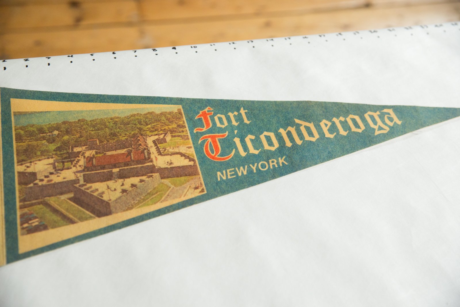 Fort Ticonderoga New York Felt Flag