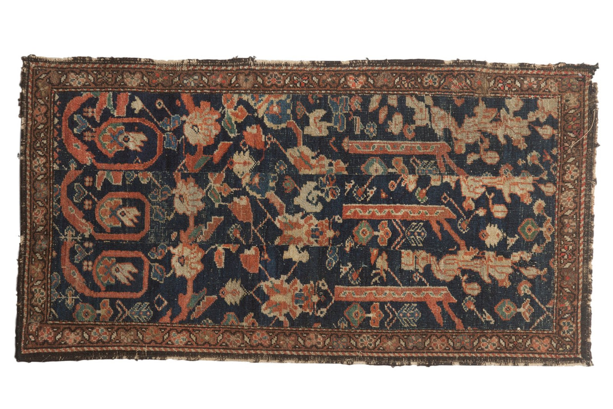 2.5x4.5 Antique Fragment Fereghan Rug // ONH Item 5907