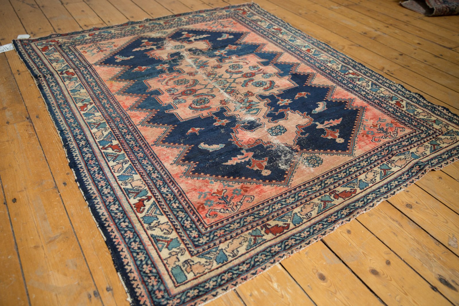 Vintage Malayer Square Rug / Item 5915 image 2