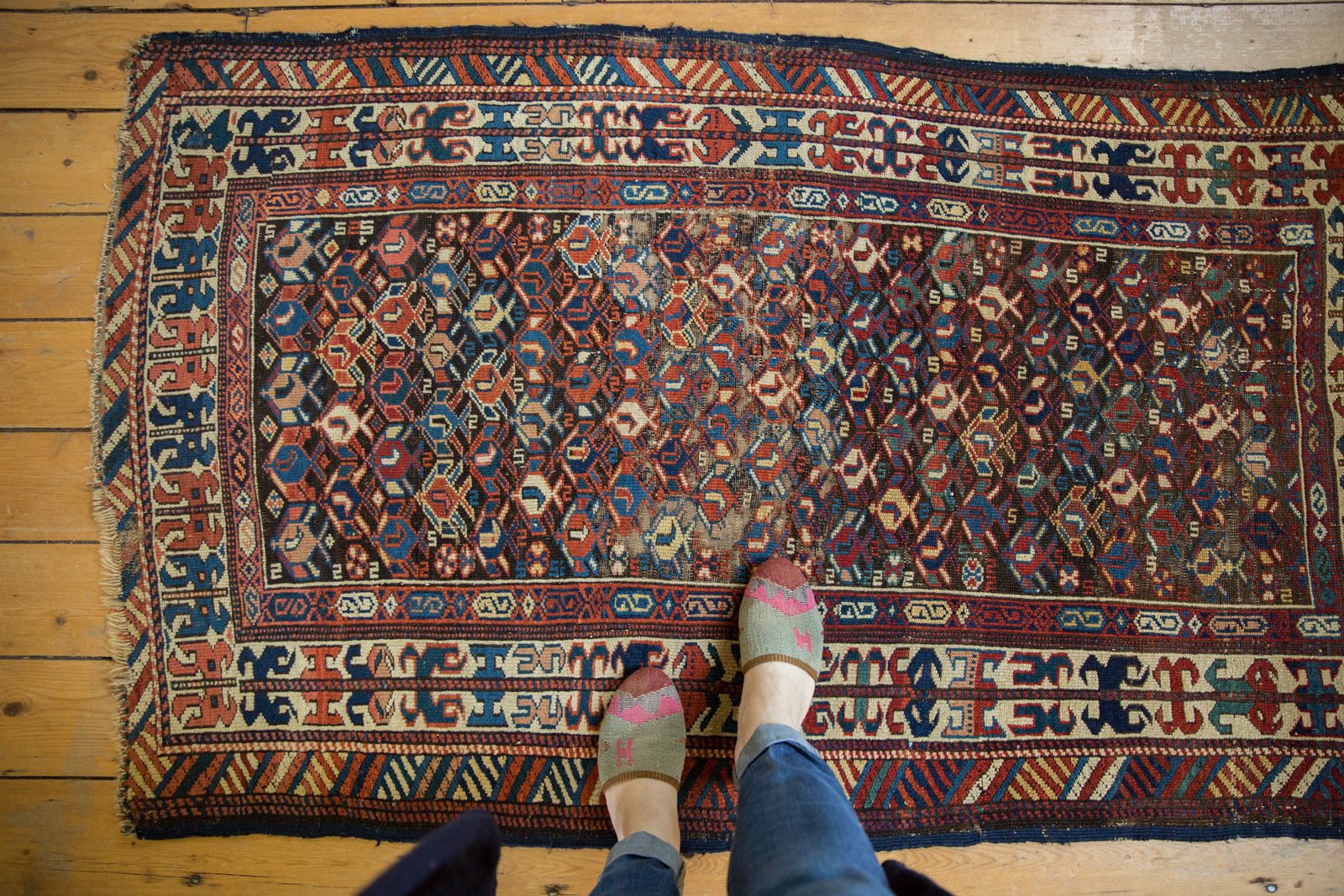 3x5.5 Antique Caucasian Rug // ONH Item 5917 Image 1