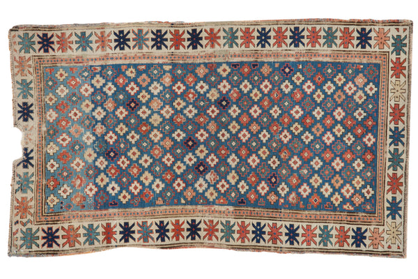 2.5x5 Antique Kuba Rug Runner // ONH Item 5921