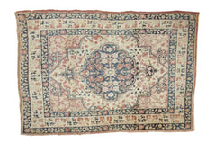 2x2.5 Antique Kerman Square Rug Mat // ONH Item 5926