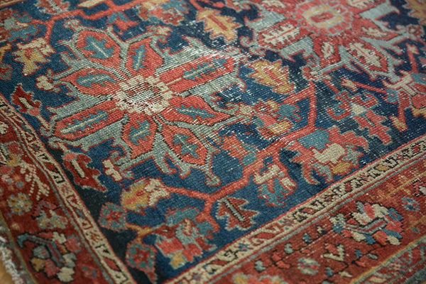 3.5x4.5 Vintage Fine Heriz Square Rug // ONH Item 5927 Image 3