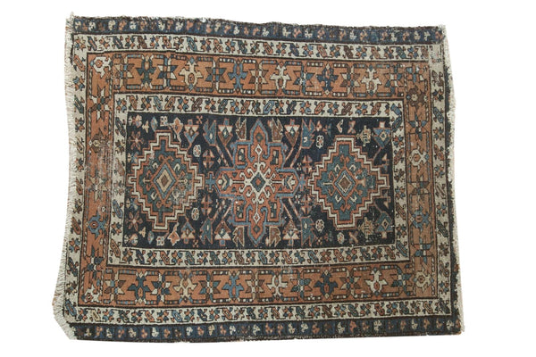 3.5x4 Vintage Karaja Square Rug // ONH Item 5928