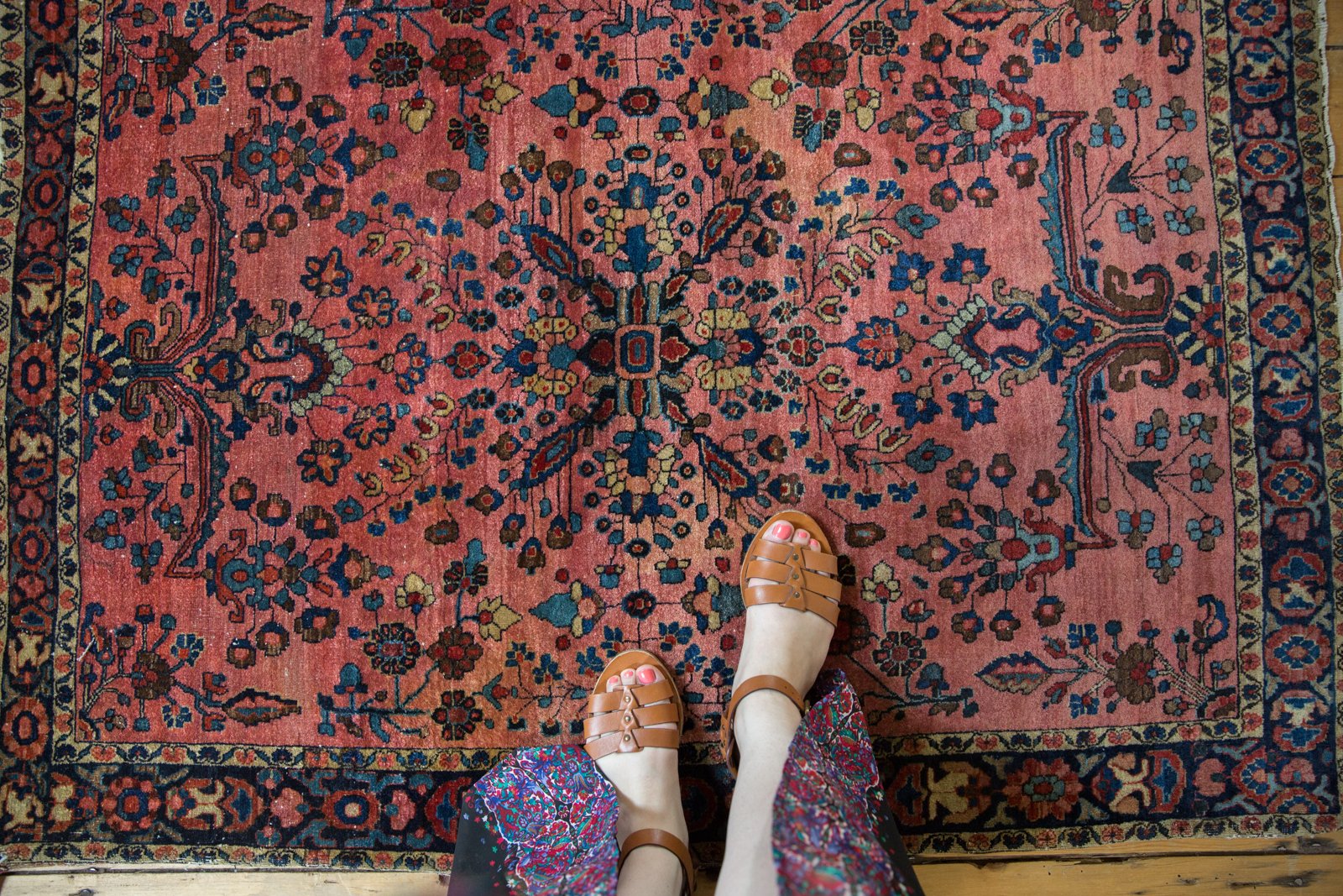 3.5x5 Vintage Mohajeran Sarouk Rug // ONH Item 5935 Image 1