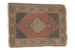 2x2.5 Vintage Tabriz Square Rug Mat // ONH Item 5937