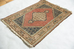 2x2.5 Vintage Tabriz Square Rug Mat // ONH Item 5937 Image 2