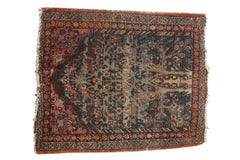 Vintage Kerman Square Rug Mat