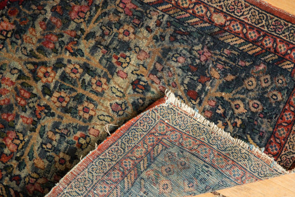 Vintage Kerman Square Rug Mat