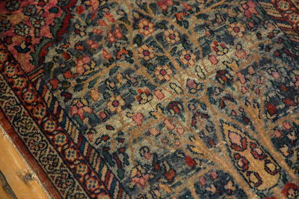 Vintage Kerman Square Rug Mat
