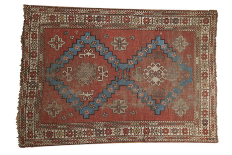 4'6" x 6'3" Antique Caucasian Rug / Item 5946 image 1