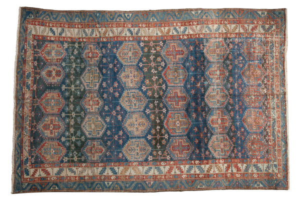 6.5x9.5 Vintage Distressed Baktiari Carpet // ONH Item 5963