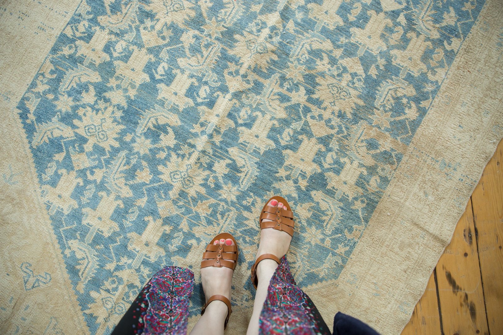 5x16.5 Vintage Distressed Malayer Rug Runner // ONH Item 5964 Image 1