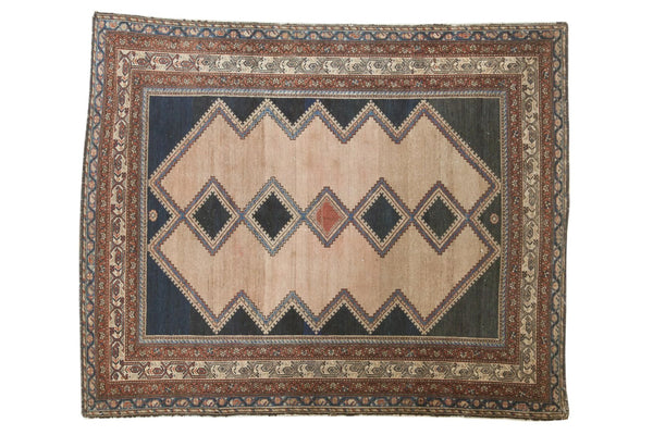 Antique Distressed Malayer Rug